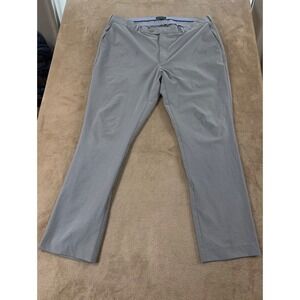 Peter Millar Crown Crafted Pants Mens Size 40/30 Grey Surge Tailored Fit Stretch